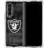 NFL Las Vegas Raiders Black & White Galaxy Z Fold4 5G Clear Case